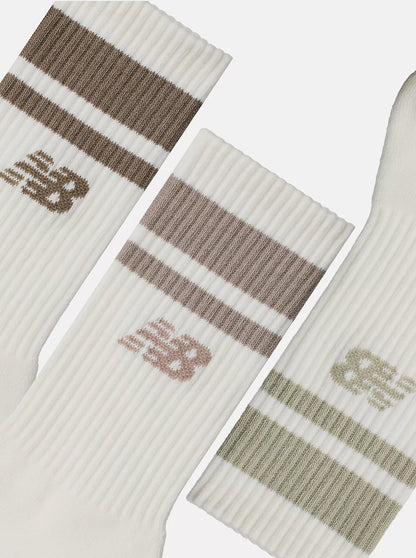 New Balance | Everyday Mid Calf 3 Pack Sock - Seasalt