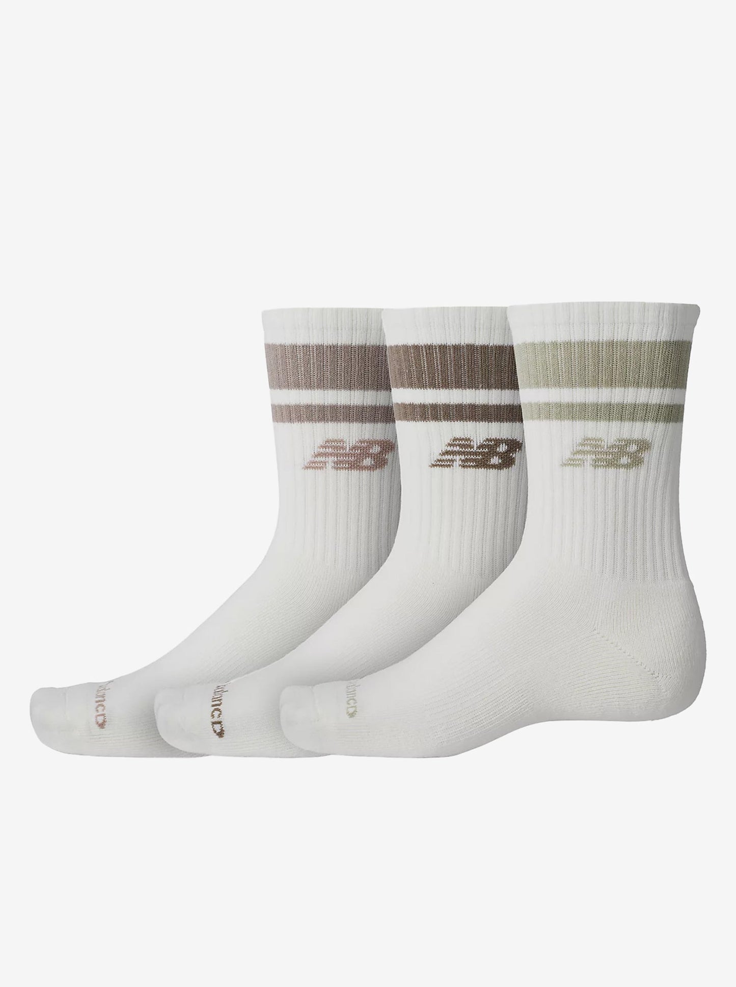 New Balance | Everyday Mid Calf 3 Pack Sock - Seasalt