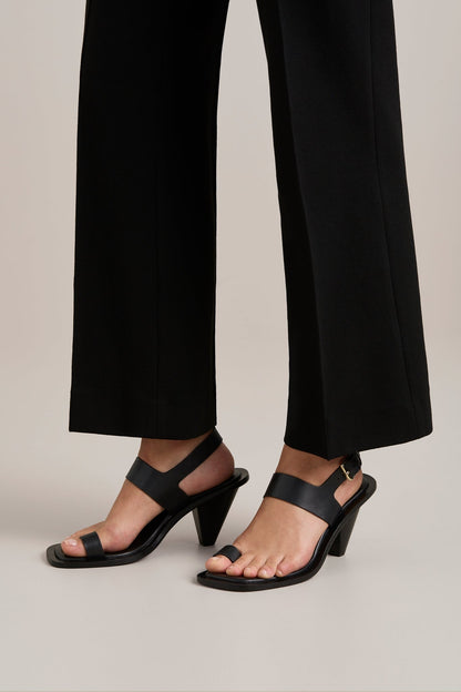A.Emery | The Leland Heeled Sandal - Black