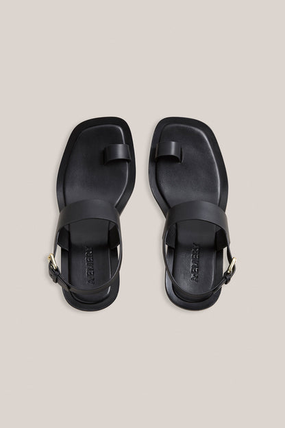 A.Emery | The Leland Heeled Sandal - Black