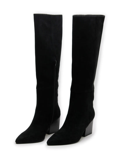 La Tribe | Leone Knee High - Black Suede