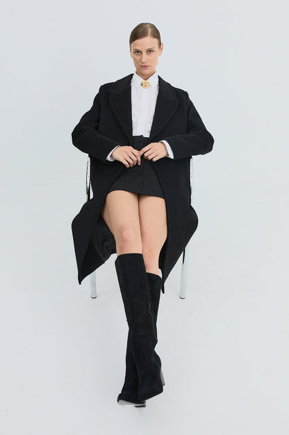 La Tribe | Leone Knee High - Black Suede