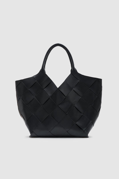Anine Bing | Lili Tote Braided Leather - Black