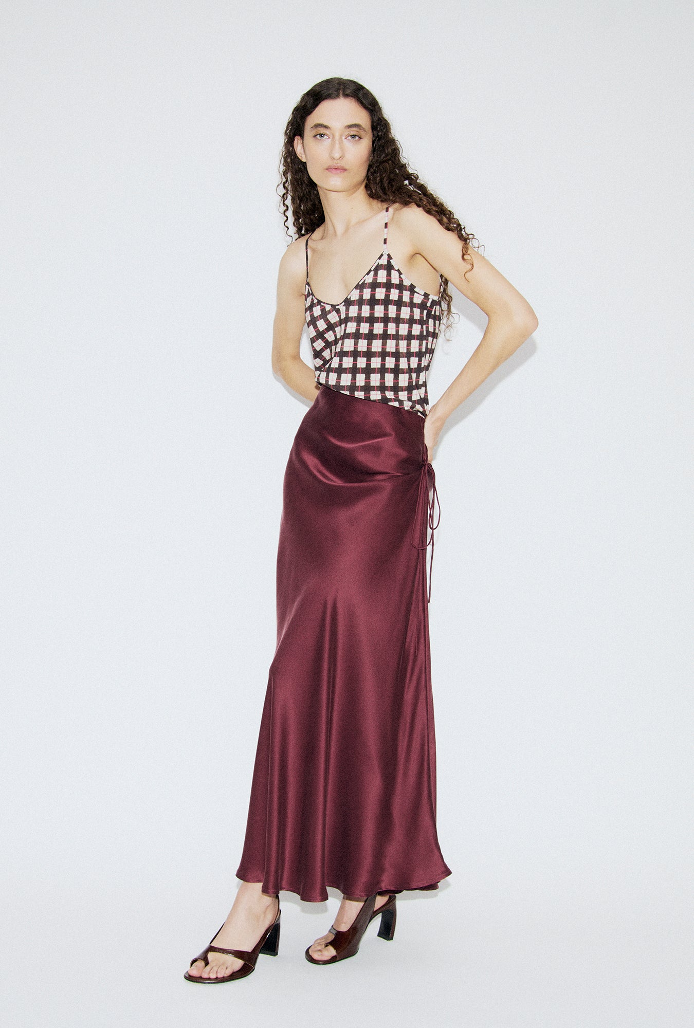 Silk Laundry | Deco Skirt - Deadleaf