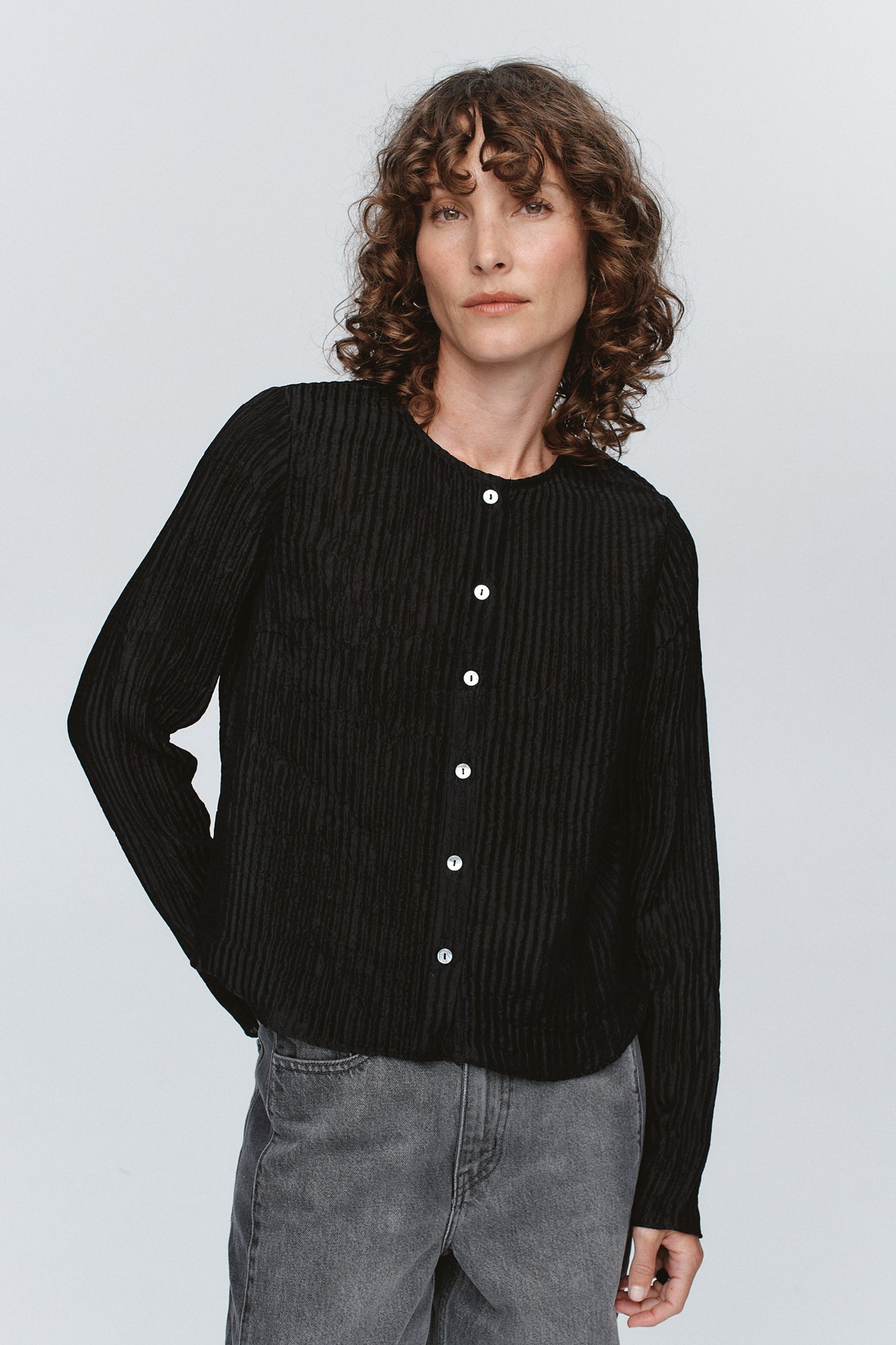Marle | Lotus Evening Jacket - Black