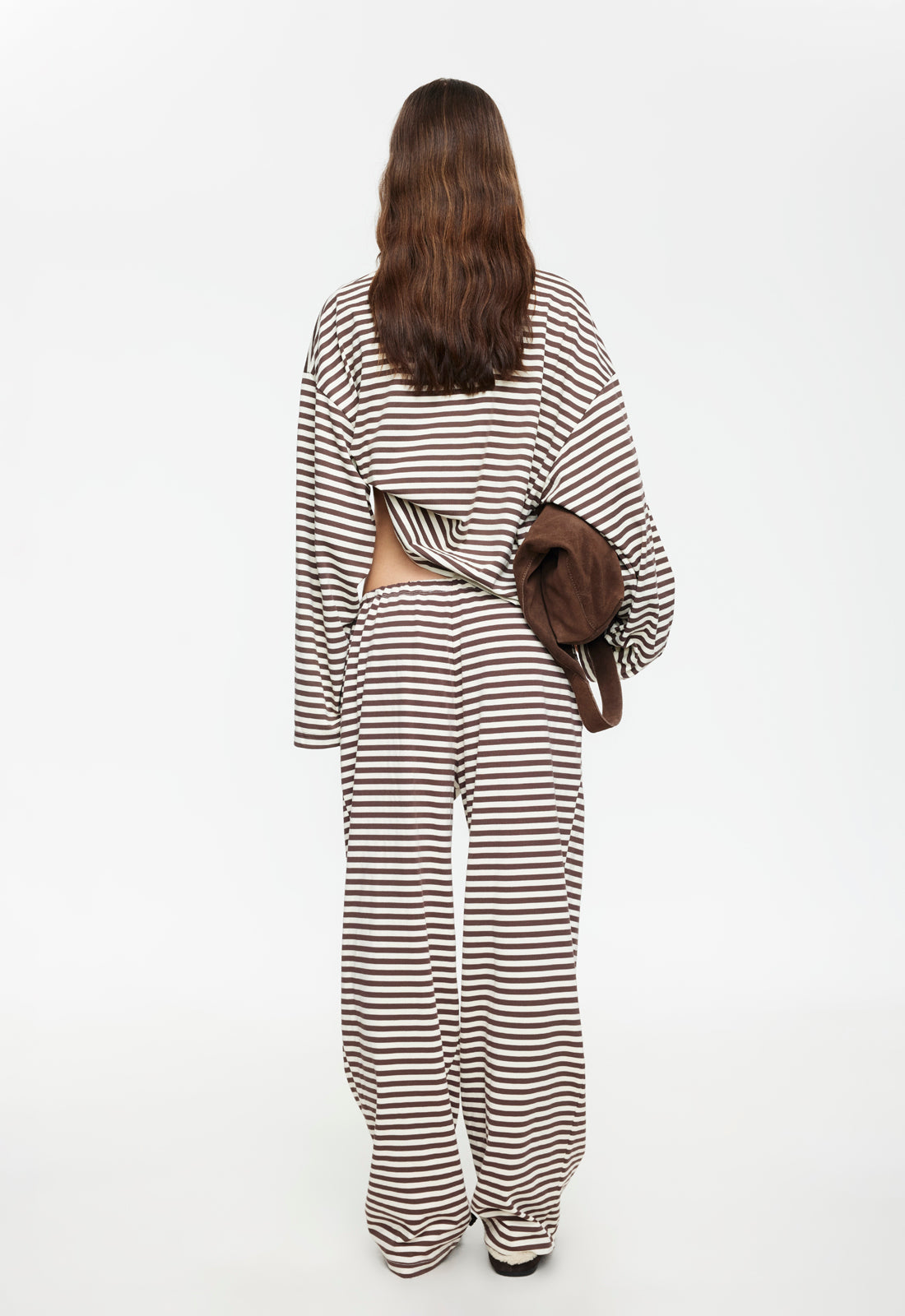 Lioness | Bloom Pant - Dark Chocolate Stripe