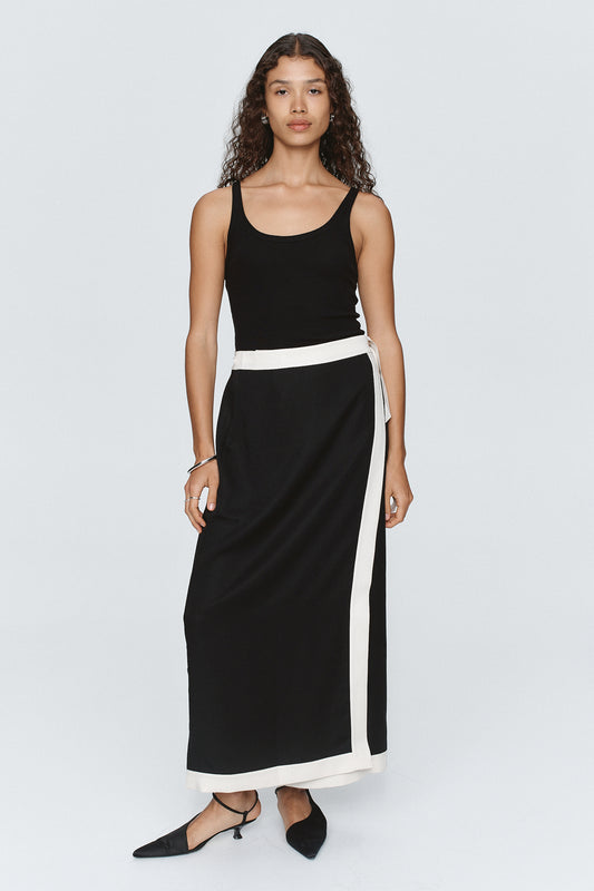 Marle | Luisa Skirt - Black/Ivory