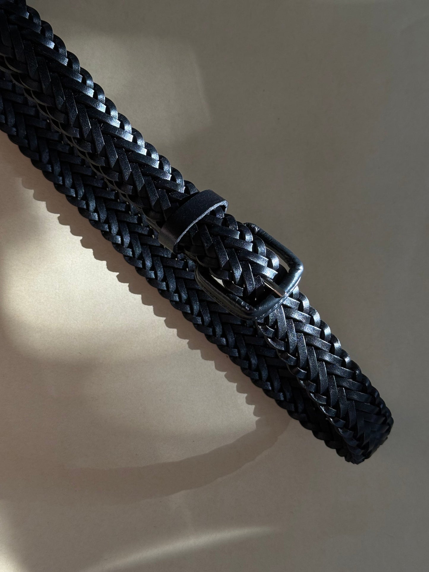 La Tribe | Thin Woven Belt - Black