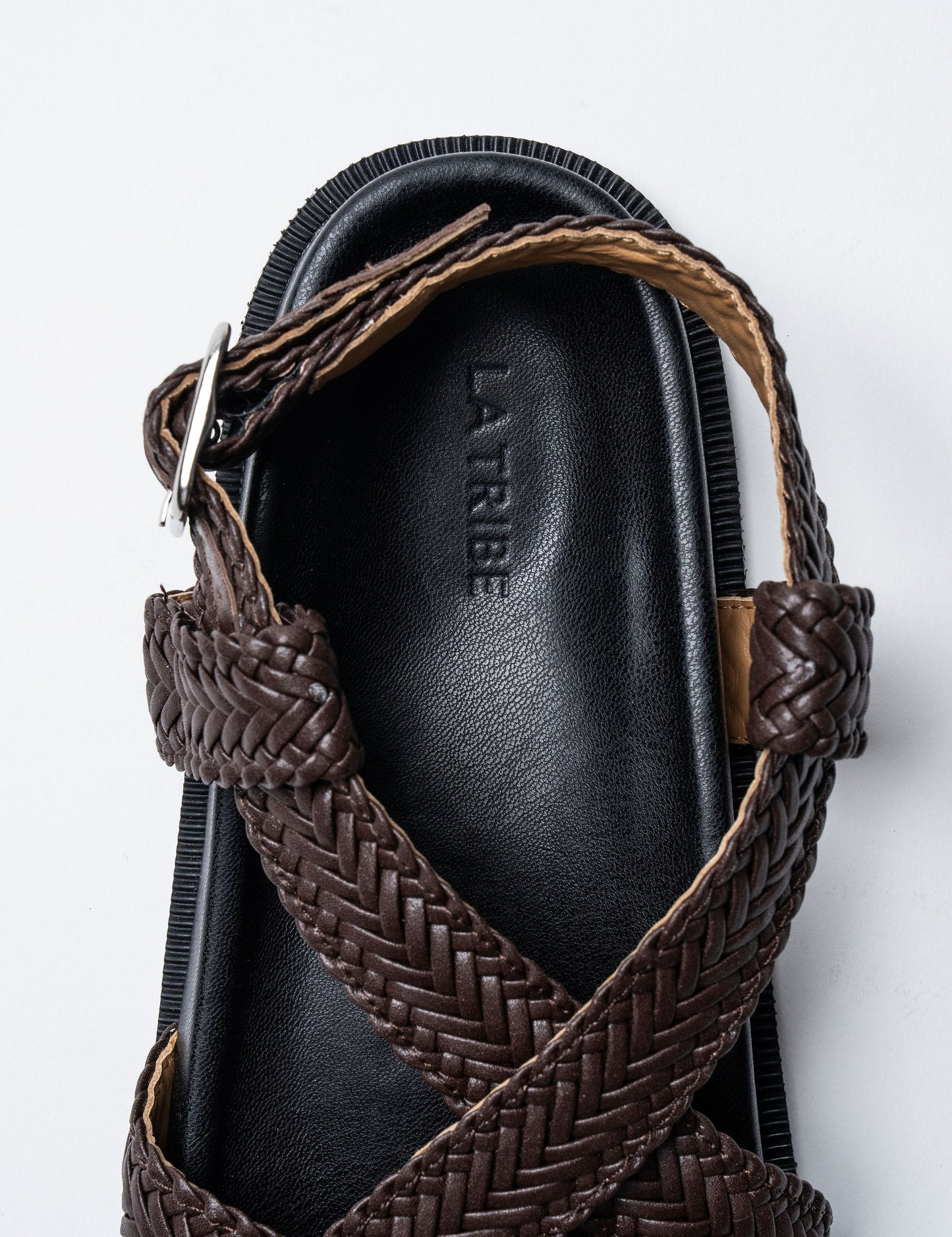 La Tribe | Amara Braided Sandal - Brown