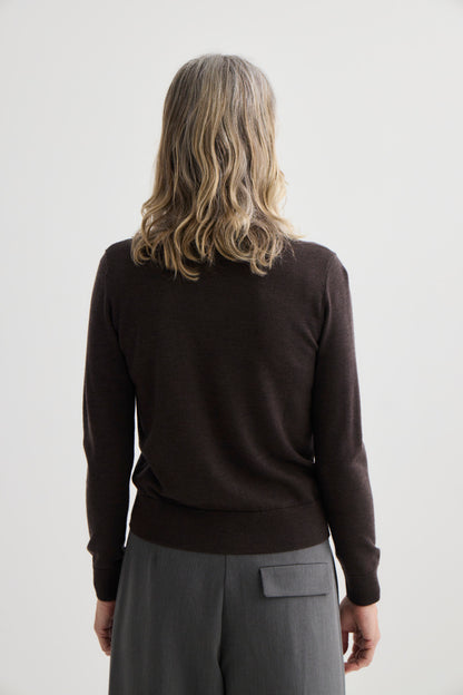 Laing | Sylvia Merino Cardigan - Espresso