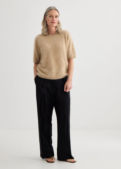 Laing | Brushed Cashmere T.Shirt - Soft Beige