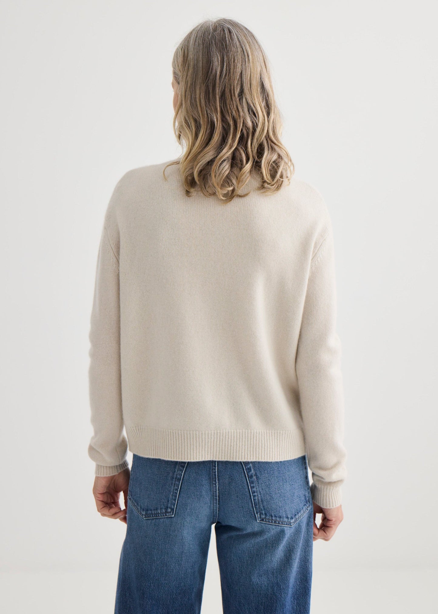 Laing | Cashmere V Neck Cardigan - Oyster