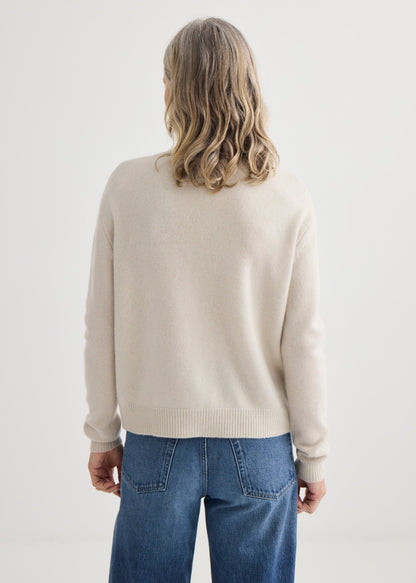 Laing | Cashmere V Neck Cardigan - Oyster