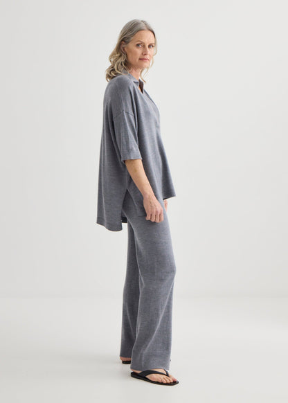 Laing | Relaxed Polo - Grey Marle