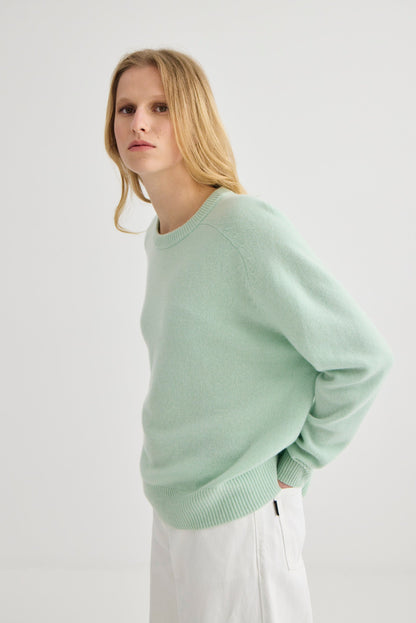 Laing | Cashmere Oversized Crewneck - Mint