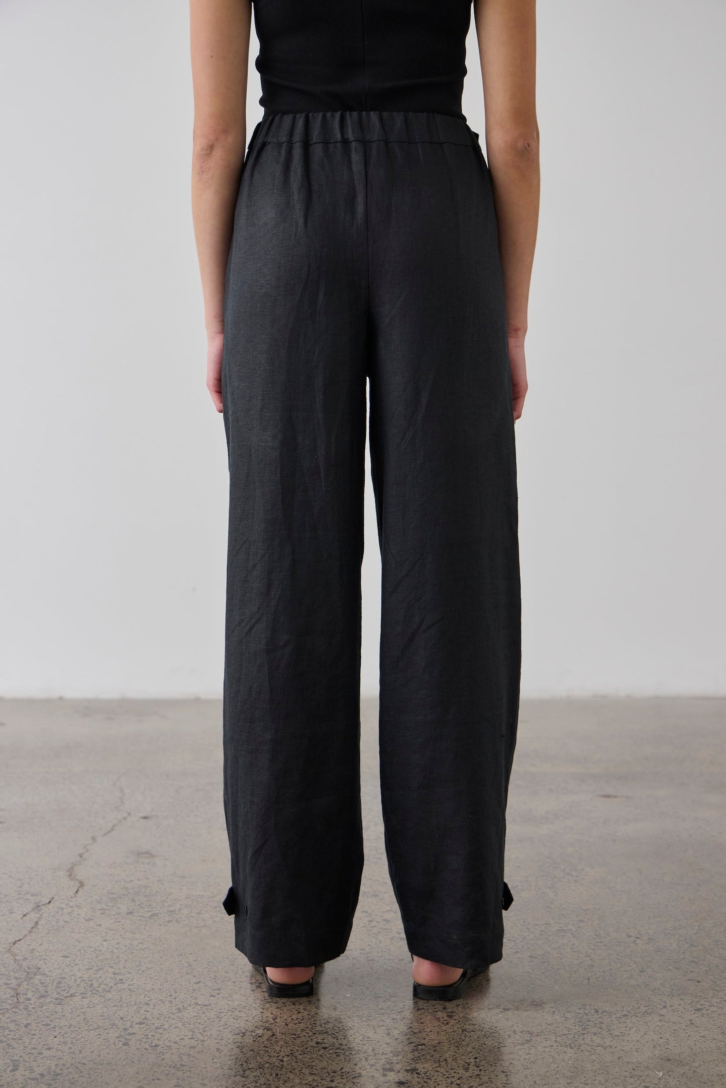 Laing | Tab Cuff Pant - Black