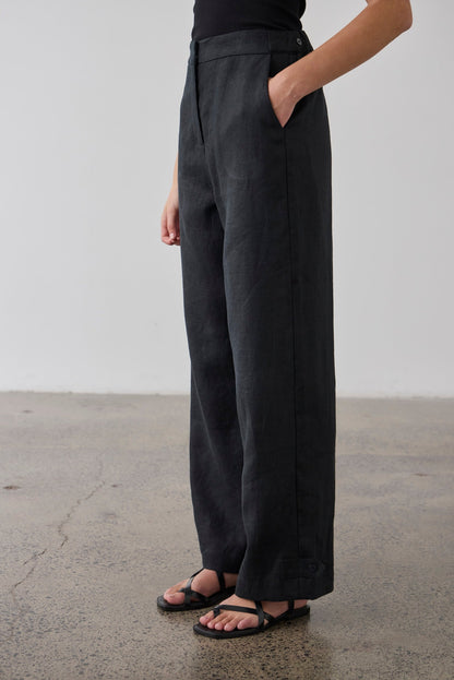 Laing | Tab Cuff Pant - Black