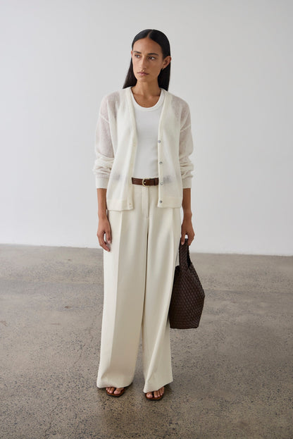 Laing | Fine Alpaca Cardigan - Cream