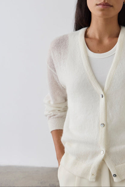 Laing | Fine Alpaca Cardigan - Cream