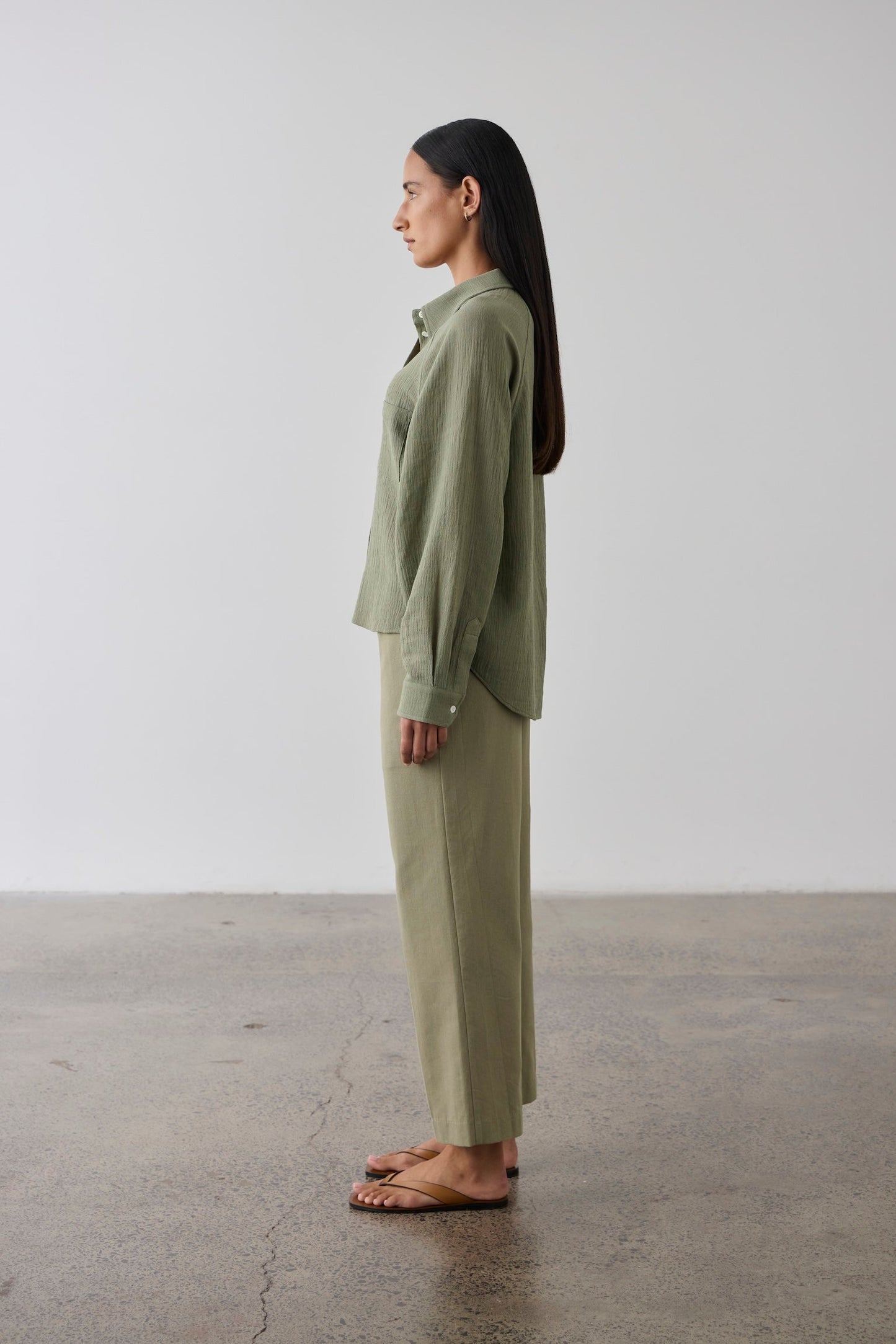 Laing | Raglan Sleeve Blouse - Olive