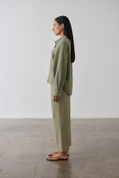 Laing | Raglan Sleeve Blouse - Olive
