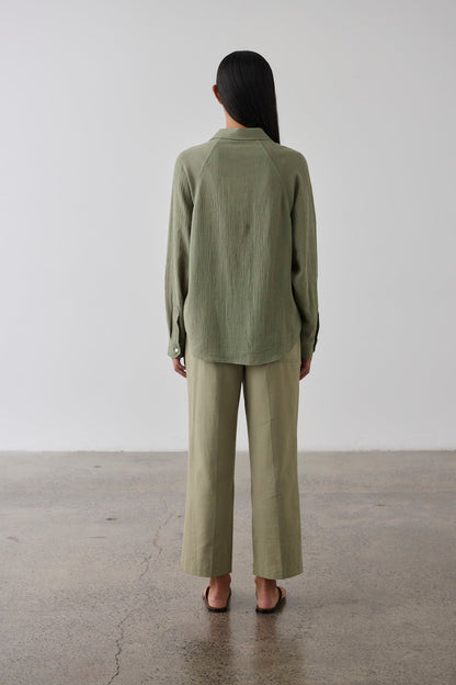 Laing | Raglan Sleeve Blouse - Olive