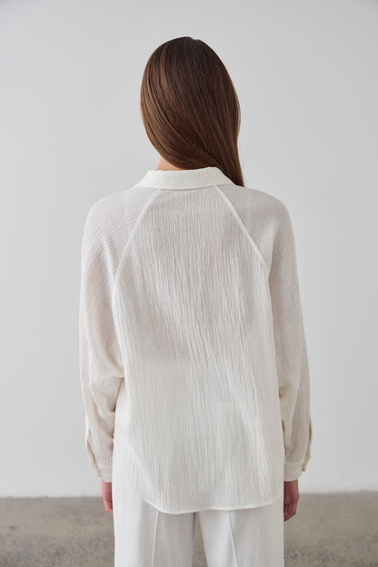 Laing | Raglan Sleeve Blouse - Ecru