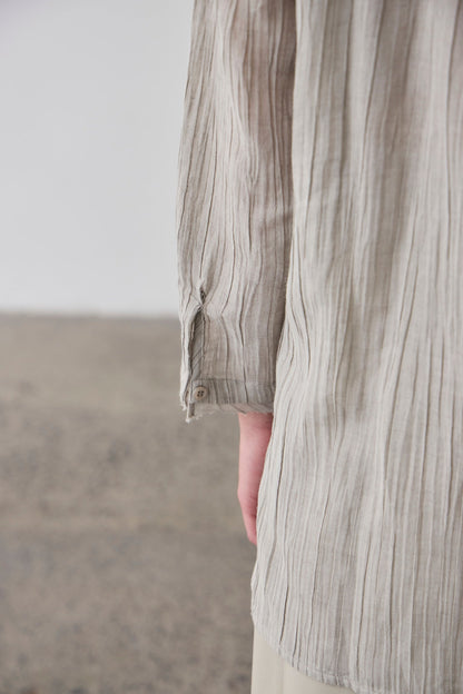 Laing | Relaxed Bib Front Shirt - Stone