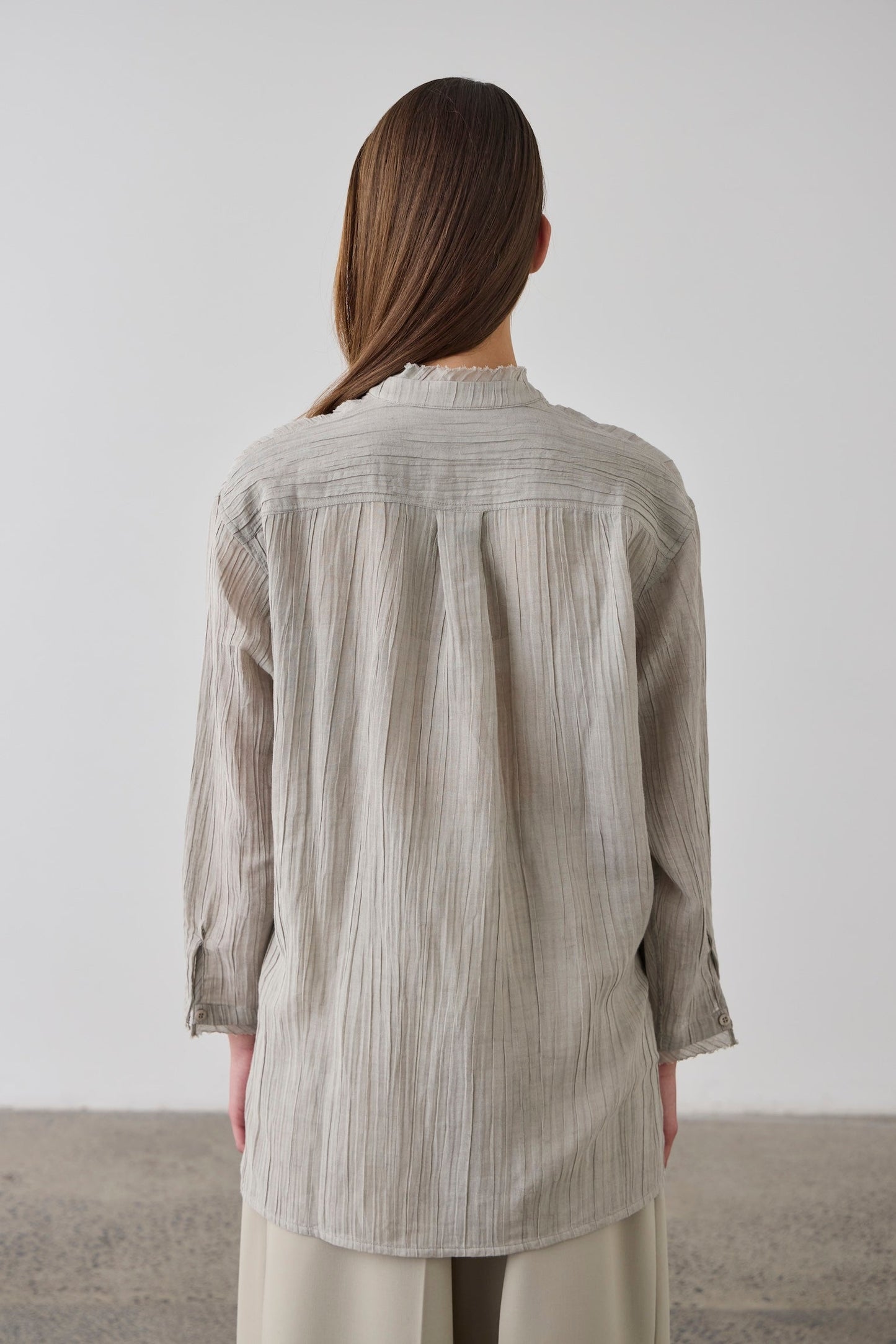 Laing | Relaxed Bib Front Shirt - Stone