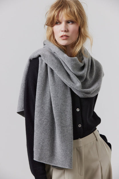 Laing | Cashmere Scarf - Grey Marle