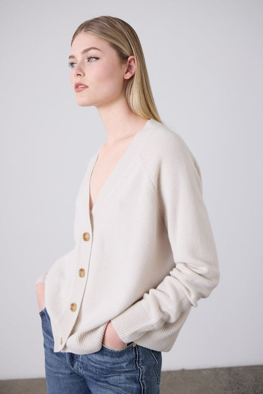 Laing | Lauren Cashmere Cardi - Putty
