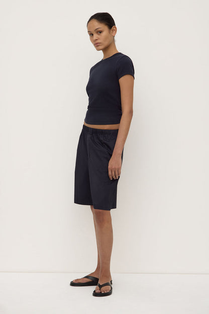 Assembly Label | Linley Rib Tee - True Navy