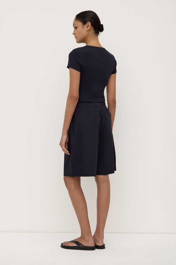 Assembly Label | Linley Rib Tee - True Navy