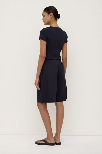 Assembly Label | Linley Rib Tee - True Navy