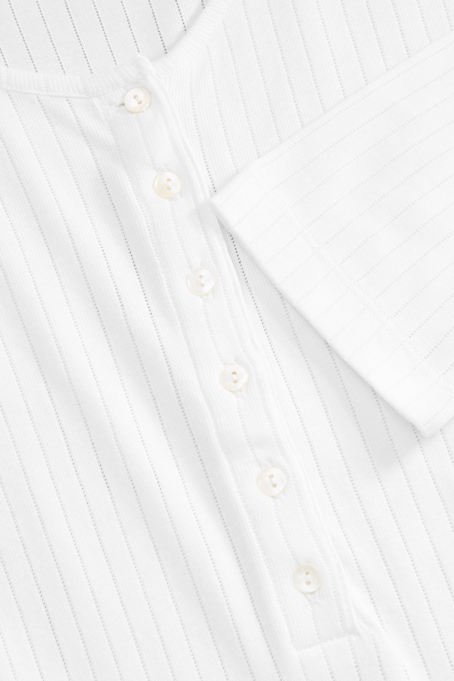 Skall Studio | Liv Henley Tee - Optic White