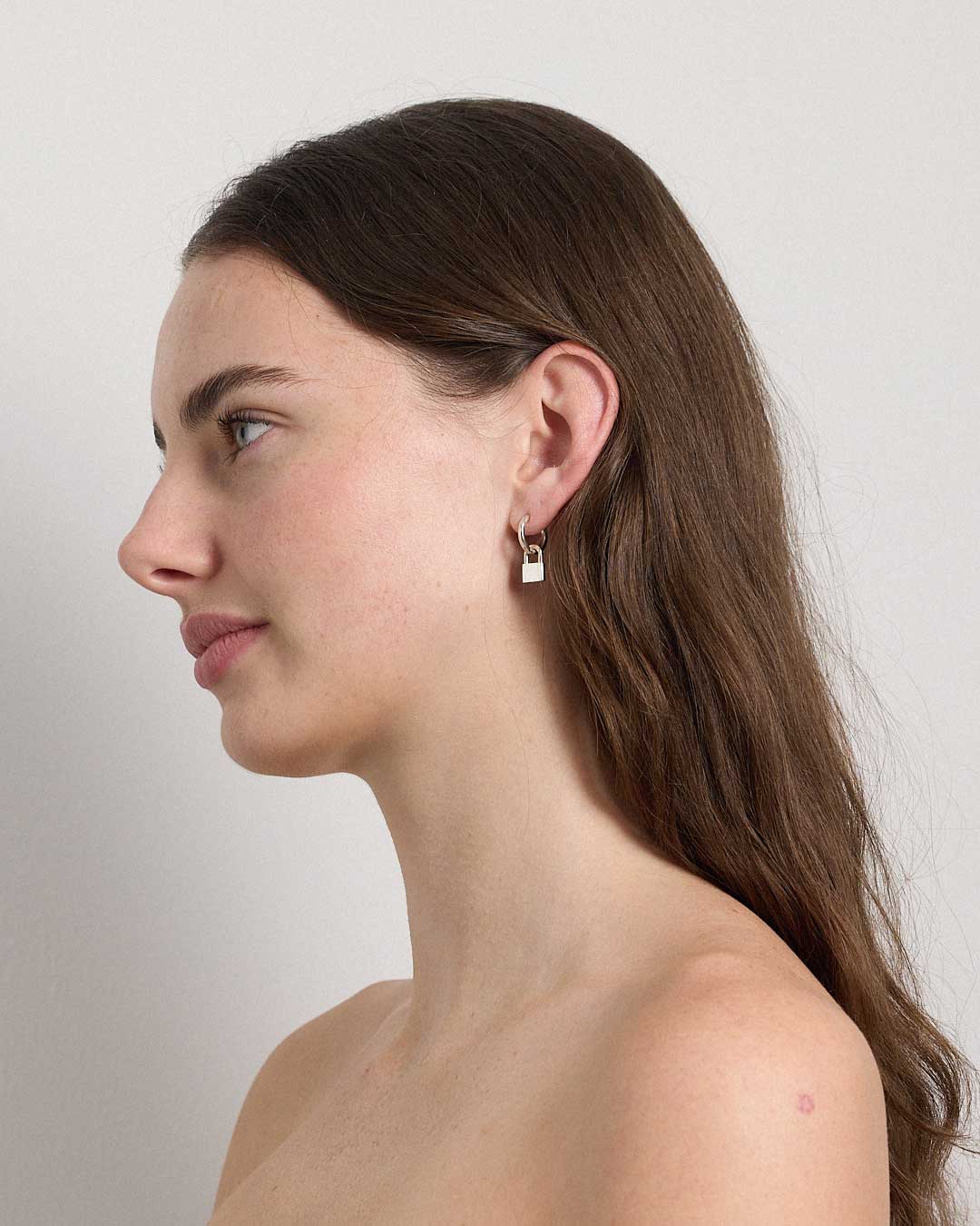 Meadowlark | Locked Charm Earrings - Silver