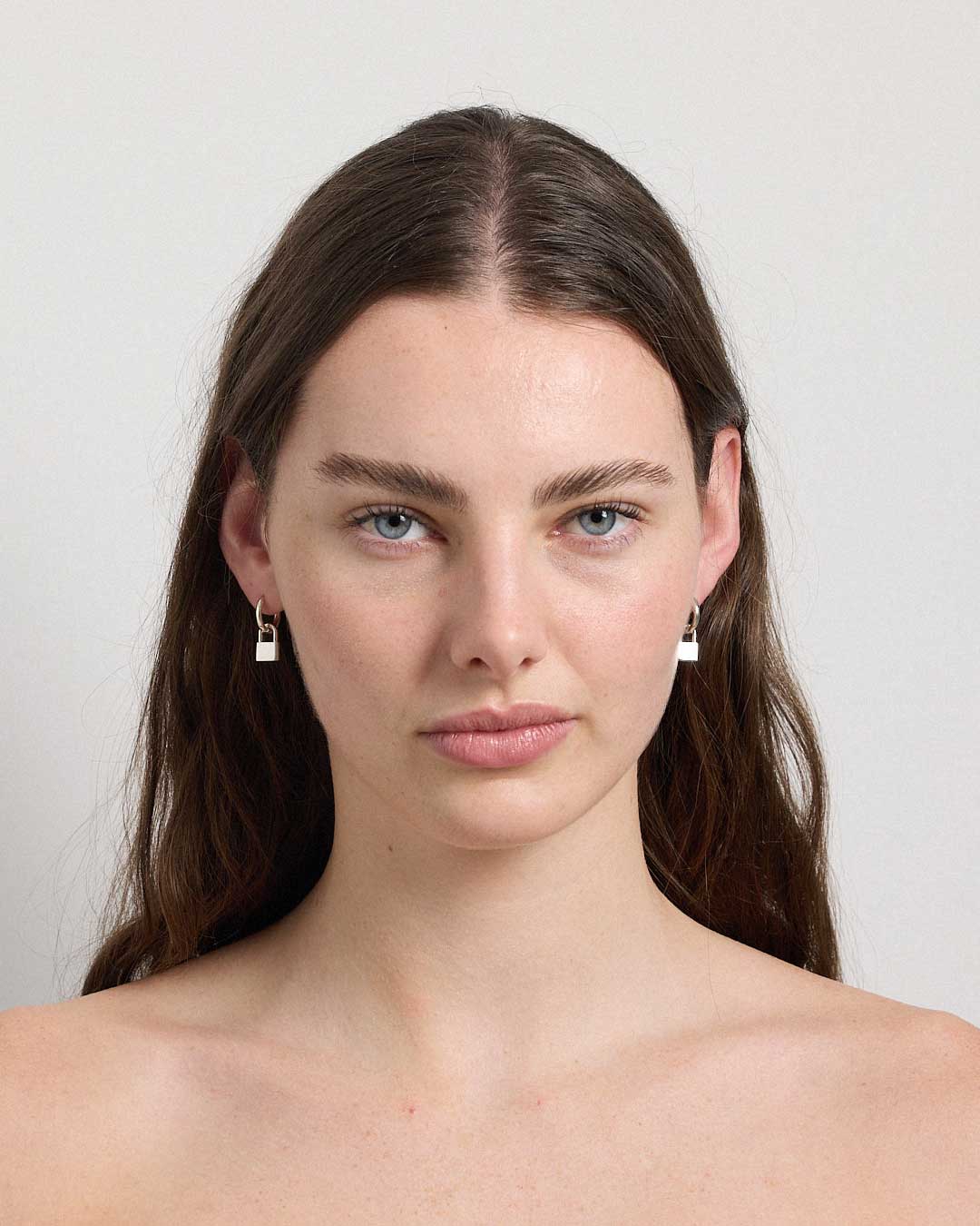 Meadowlark | Locked Charm Earrings - Silver