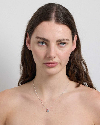 Meadowlark | Locked Charm Necklace - Silver