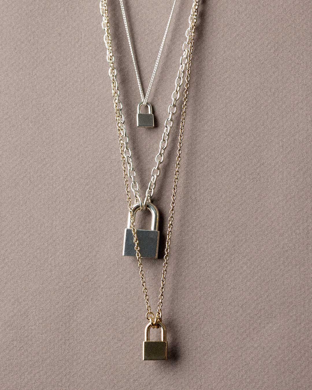 Meadowlark | Locked Charm Necklace - Silver