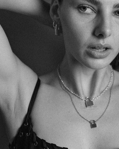Meadowlark | Locked Necklace Medium - Silver