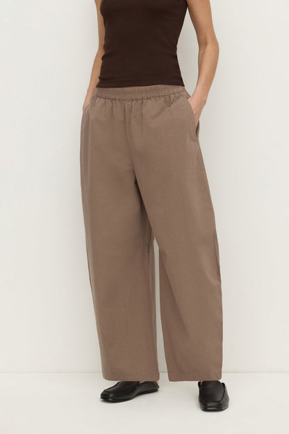 Assembly Label | Elaine Washed Cotton Pant - Dark Sand