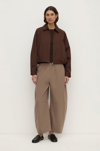 Assembly Label | Elaine Washed Cotton Pant - Dark Sand