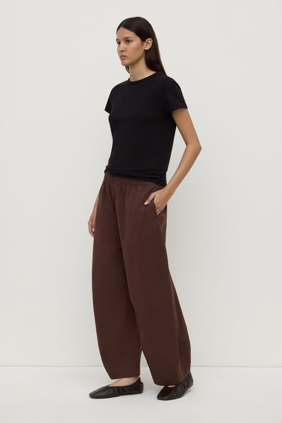 Assembly Label | Lola Barrel Pant - Ganache