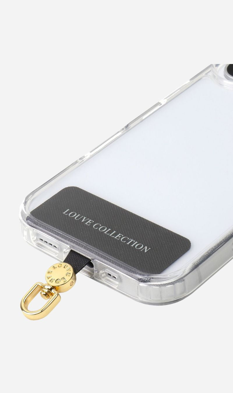 Louve | Universal Crossbody Phone Strap Connector - Black/Gold