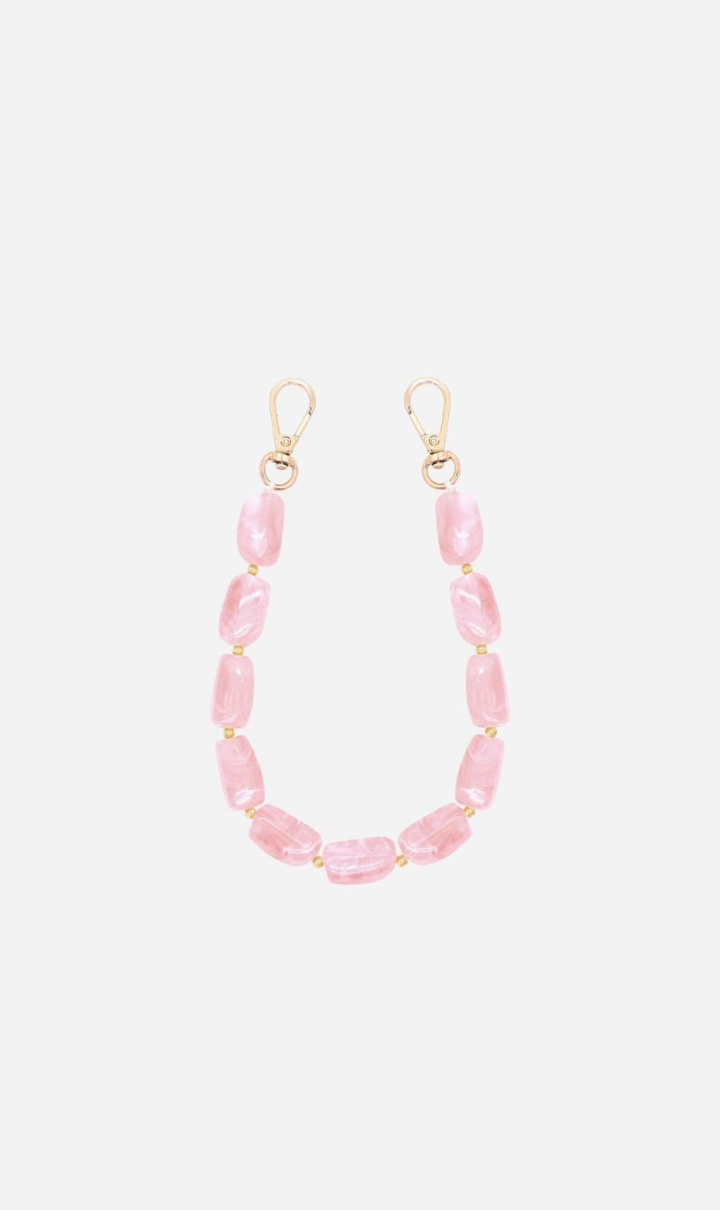 Louve | Abbey Beads Wristlet - Blush Pink