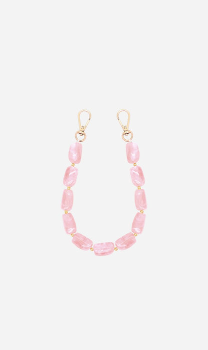 Louve | Abbey Beads Wristlet - Blush Pink