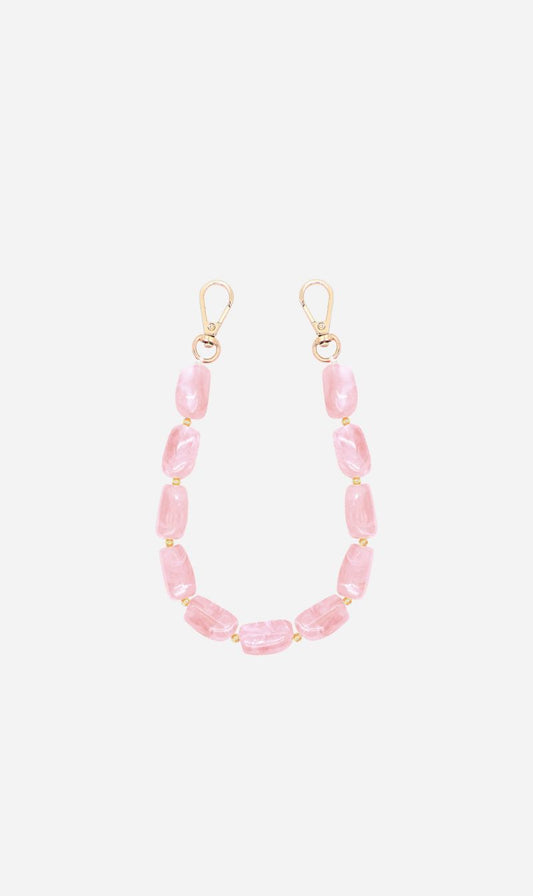 Louve | Abbey Beads Wristlet - Blush Pink