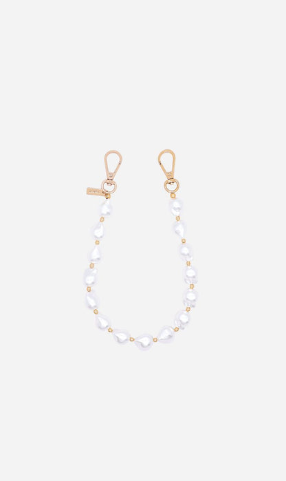 Louve | Daisy Pearl & Gold Phone Wristlet