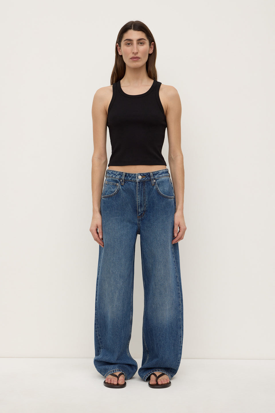 Assembly Label | Low Curve Mid Rise Jean - Mid Blue