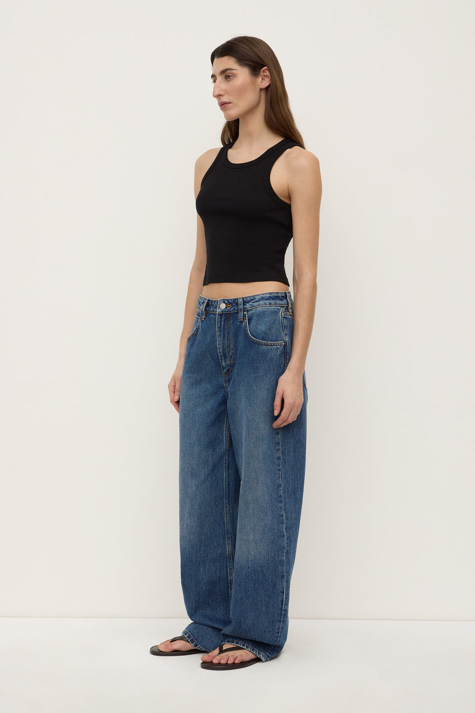 Assembly Label | Low Curve Mid Rise Jean - Mid Blue